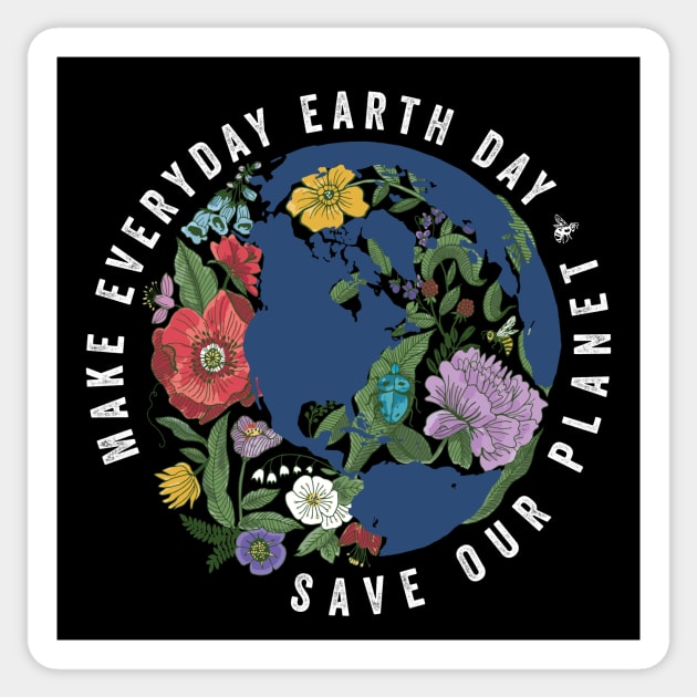 Make Everyday Earth Day Sticker by BrookeFischerArt